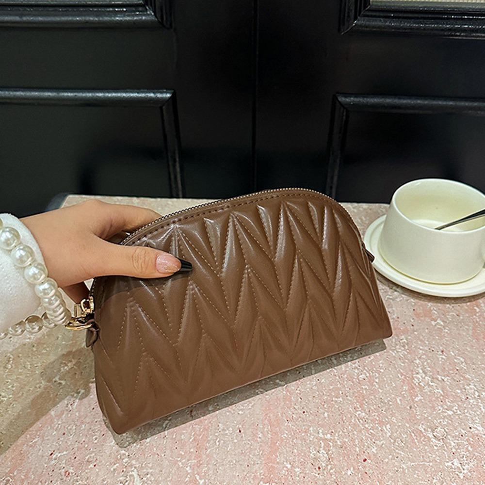 Multifunctional Pearl Chain Makeup Bag Large Capacity Makeup Storage Bag  Woman Girls