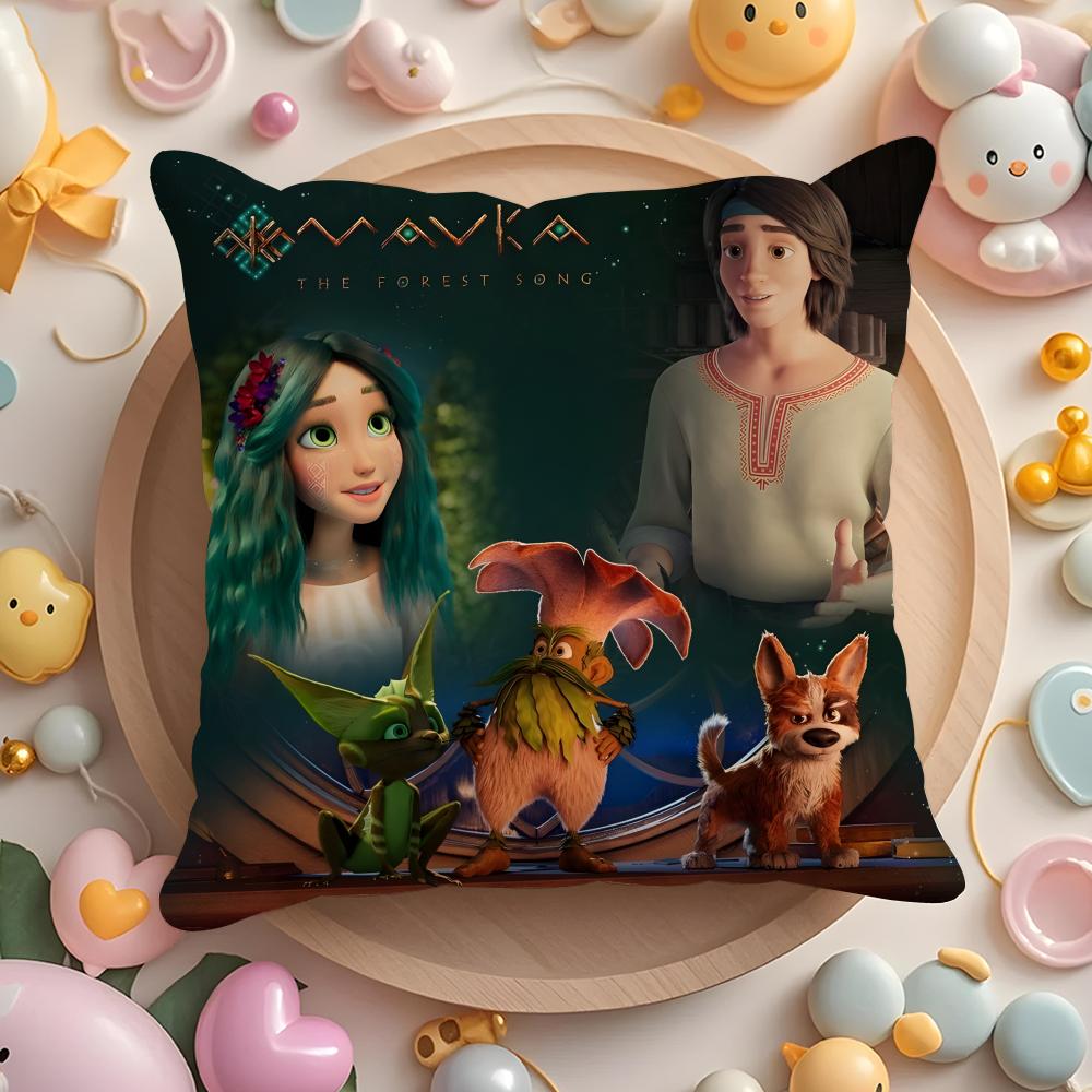 Чехол для подушки Film M-Mavka The F-Forest Song для дома и автомобиля, многоцелевой, двусторонний, мягкий и прочный, для ежедневного использования