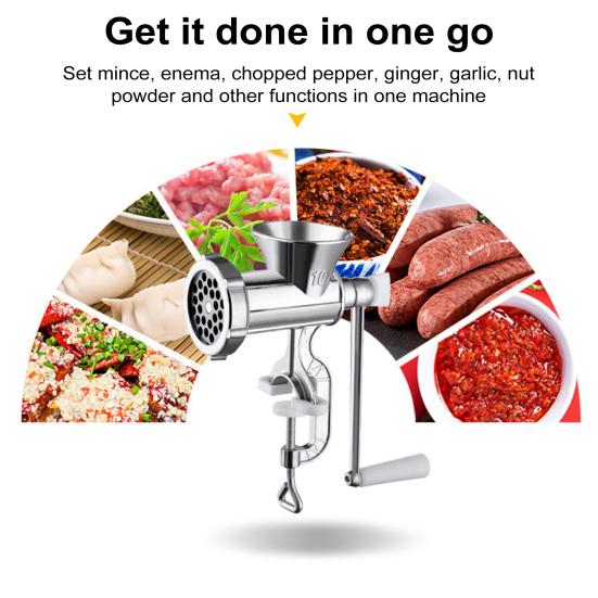 Мясорубка ручная мясорубка колбасный станок настольный свиной мясорубка нержавеющая сталь