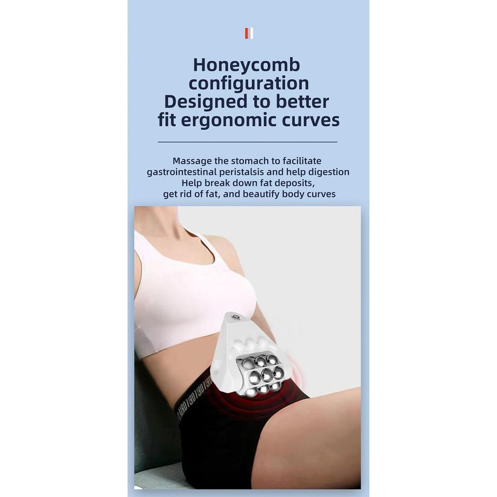 Electric Rolling Heating EMS Muscle Massager For Body Back And Neck Pain Relief Bodybuilding Slimming Roller Hip Lifting Machine