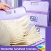13 Pockets Organ Bag Waterproof Document Bag Creative Envelope Folder  School Office
