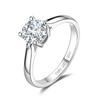 Platinum Ring for Single Diameter Proposal Size Classic PT950 Solitaire Wedding Gift Wrapping Included Women, Lab-Grown Diamond, 0.504ct,