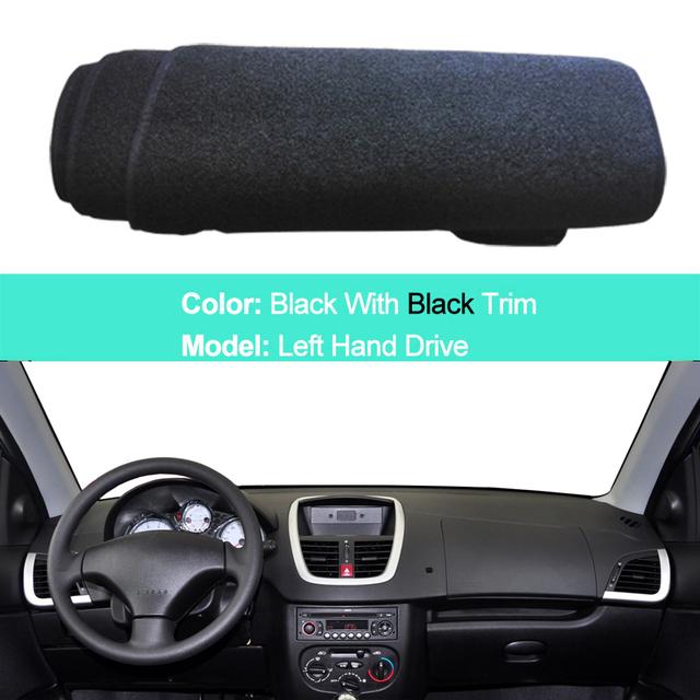 Чехол на приборную панель автомобиля, ковер, коврик для приборной панели для Peugeot 207 206 +, авто солнцезащитный козырек, коврик для приборной панели, анти-УФ-анти-солнце коврик, подушка