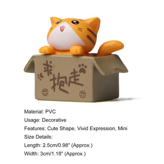 Кошачьи фигурки Изысканные Милые Садовые куклы Твердая модель Креативный микроландшафт