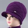 Новая утолщенная теплая осенне-зимняя шерстяная шапка женская жена флис холодостойкая старая вязаная шапка
