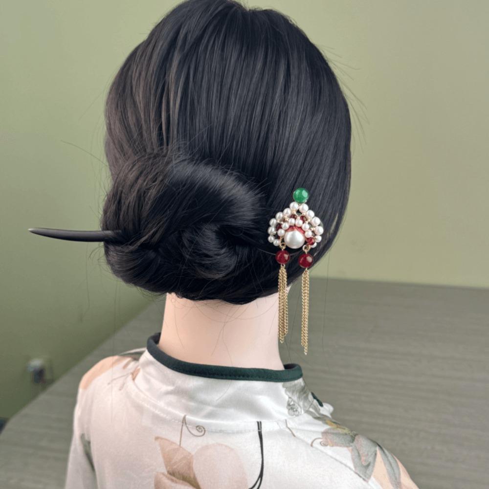 Tassel New Chinese Style Hair Clip Red Hanfu Hairpin Beijing Opera Hair Accessories Bridal