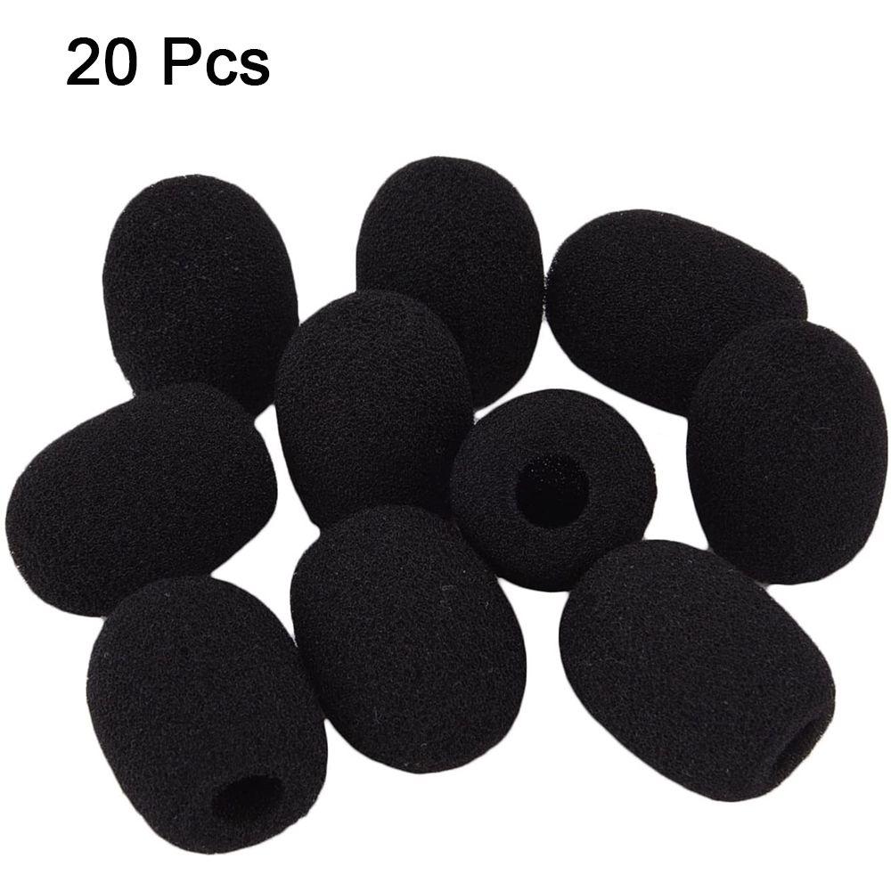 10pcs Windshied Protector Headset Foam Microphone Cover Replacement Mini Sponge
