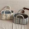 Boho Fabric Storage Basket Collapsible Quilted Storage Hamper Large Capacity Lightweight for Nursery Bedroom Laundrys Room Decor