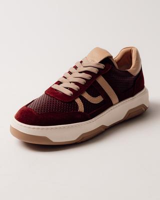 Кроссовки Aquamarin 26156 37 бордовые кожа замша