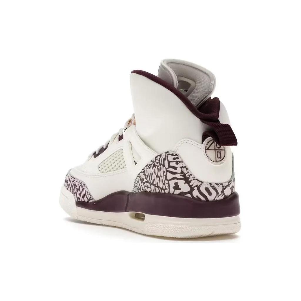 Air Jordan Spizike Grade School 'Bordeaux' (Unisex) Sail / Bordeaux-Metallic Red Bronze Kids' Basketball Shoes 535712 132