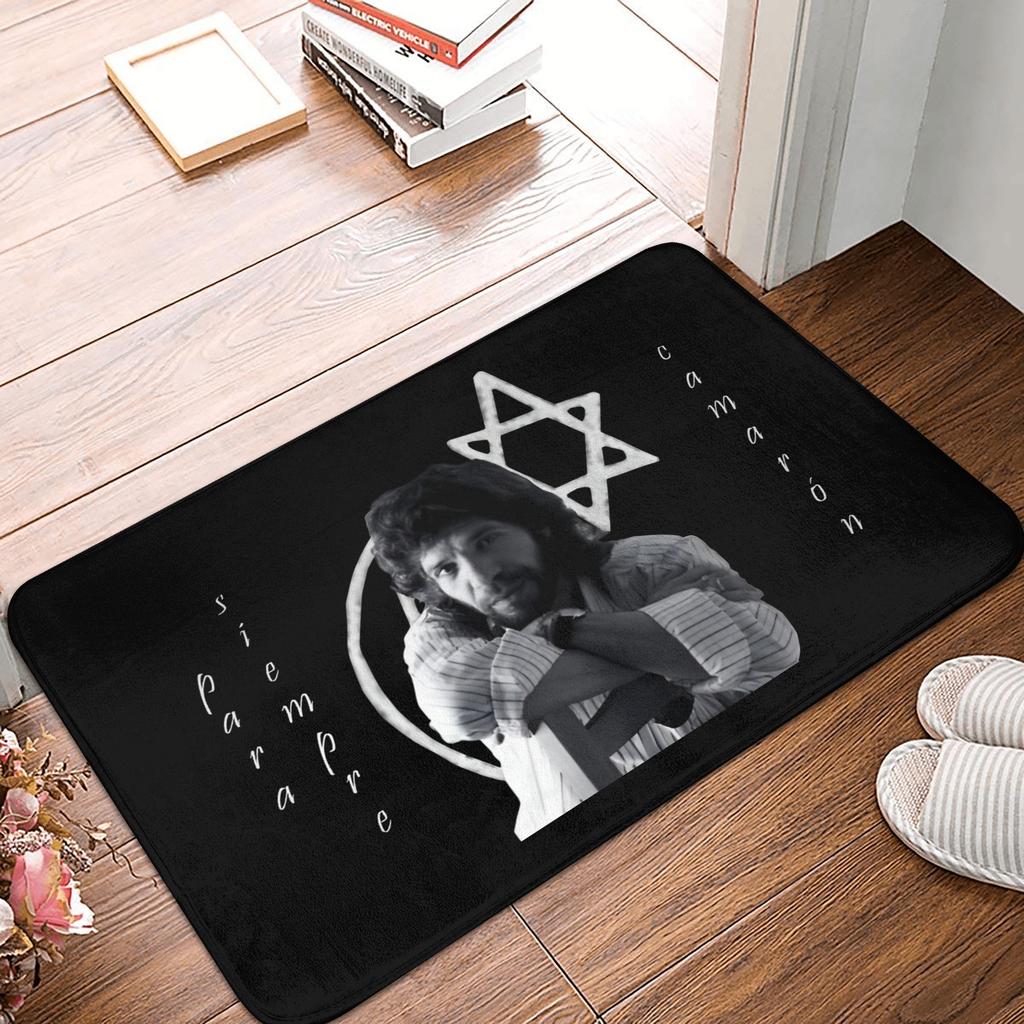 Island Shrimp Flamenco Singer Camaron Front Door Mat Anti-Slip Indoor Waterproof Doormat Living Room Entrance Rug Carpet