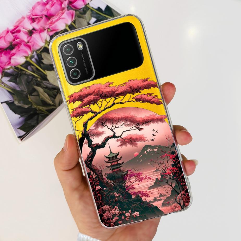 Для Xiaomi Poco M3 Чехол PocoM3 Pro Новый Модный Расписной Чехол Мягкий Силиконовый Чехол для Телефона Для Xiaomi Poco M3 Pro PocoM3 Fundas Coque