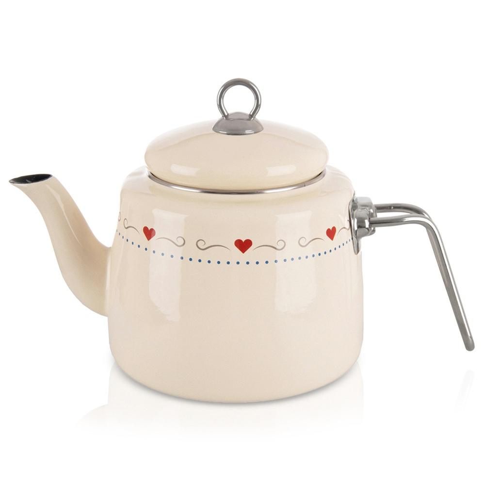 TONCA 1.6 l cream enameled kettle