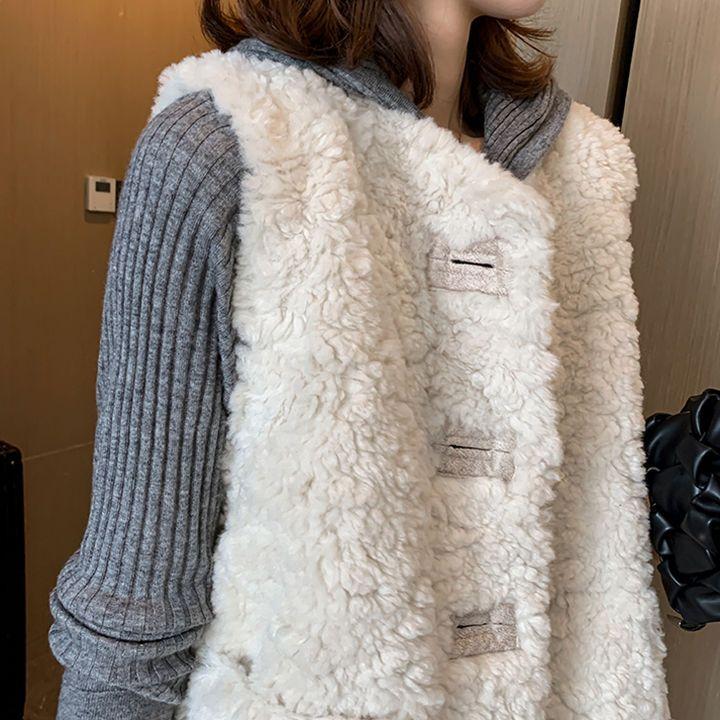 Повседневная куртка, женский жилет, повседневный кардиган без рукавов с V-образным вырезом, плюшевый теплый повседневный милый теплый жилет, топ