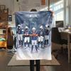 Patriots Players Printed Flannel Blanket, soft throw for bedroom sofa, washable, fan merchandise, great gift.