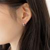 Silver 925 Onring One-Touch Earrings
