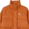 Puma Warm Solid Color Stand Collar Comfortable Long Sleeve Down Jacket Women Outerwear Teak 631638-81