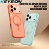 KEYSION Магнитный матовый прозрачный чехол для MagSafe для iPhone 17 Pro Max Силикон+ПК Противоударный Беспроводная зарядка Чехол для телефона