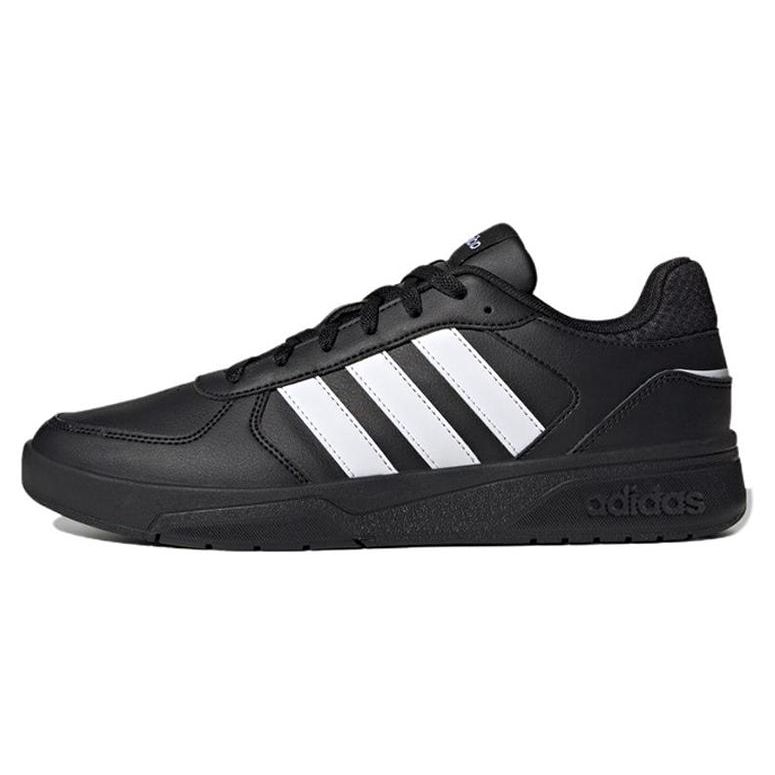 Adidas Neo Courtbeat Synthetic Leather Minimalist Comfortable Durable Low-Top Skate Shoes Unisex Sneakers Black White ID9660
