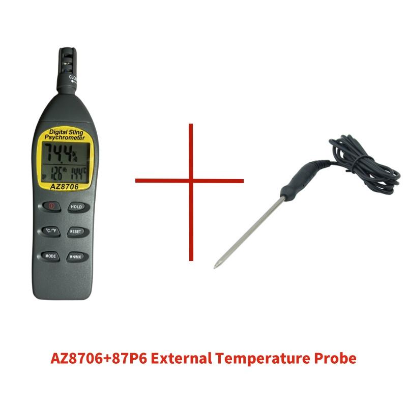 AZ8706 High-precision Digital Temperature and Humidity Meter Industrial Grade Dew Point Wet Bulb Temperature Detector Environmen