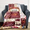 80Th Birthday Celebrationcustomize Your Name Blanket Soft And Comfortable It'S The Perfect Gift For Family Friends Or Loved Ones Suitable For All