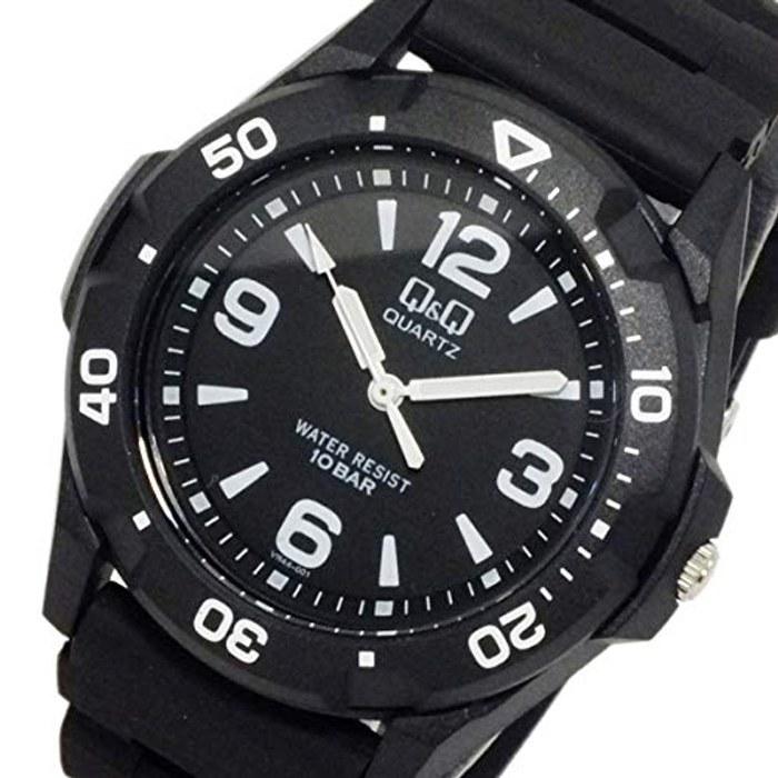 [Citizen Q&Q] Часы Аналоговые Водонепроницаемые Уретановый Ремешок VR44-001 Мужские Черные