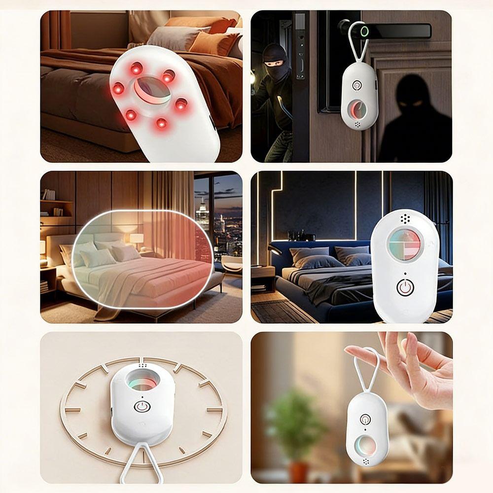 LED Light Anti-Peeping Camera Detector Security Alarm Lens Detect Gadget Security Protection