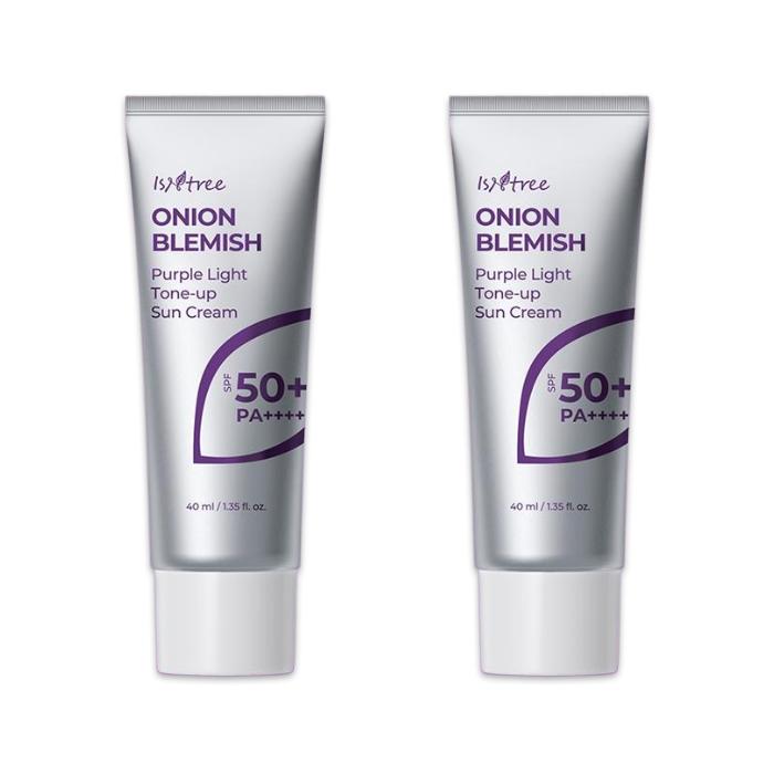 ISNTREE Луковый Крем от пятен с фиолетовым оттенком Tone-up Sun Cream SPF50+ PA++++ 40 мл (3 варианта) - ДАЙСО