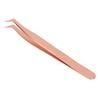 Eyelash Extension Tweezers Stainless Steel Professional Precise Comfortable Grip Tightly Tip Lash Tweezers Rose Gold