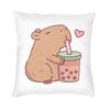 Fashion Capybara Square Throw Pillow Case Decoration 3D Double Side Printing Cushion Cover for Sofa