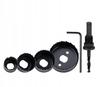 6-Piece Universal Hole Saw Set for Wood, Aluminum, and Steel