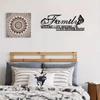 Family Metal Wall Decoration Word Sign - Ideal Room and Home Decor. Enhance Holidays and Festivals with This Front Door