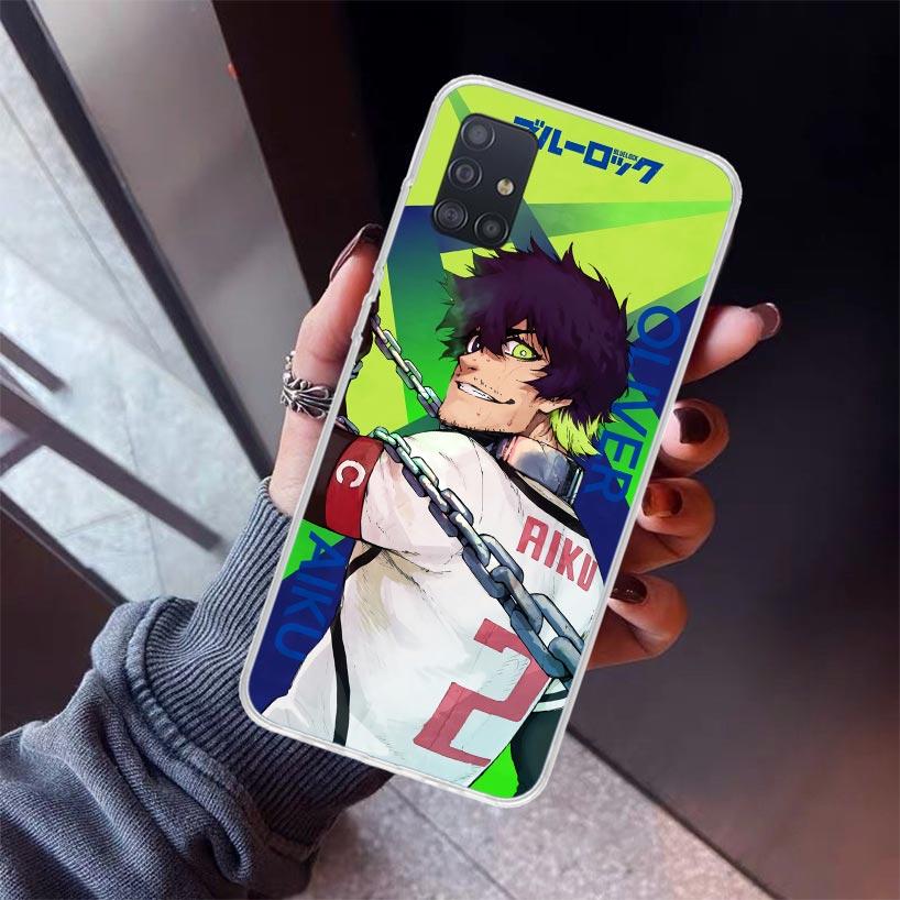 Hot Anime Blue Lock Phone Case For Samsung Galaxy A52 A51 A50S A32 A22 A12 A02S A72 A71 A31 A70 A30S Note 20 Ultra 10 Plus S10 G