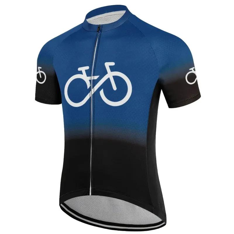 Men 2024 Cycling Jersey Bike Top MTB Bicycle Shirt Mountain Riding Clothing Short Sleeve Cyclist biking Quick Dry Breathable
