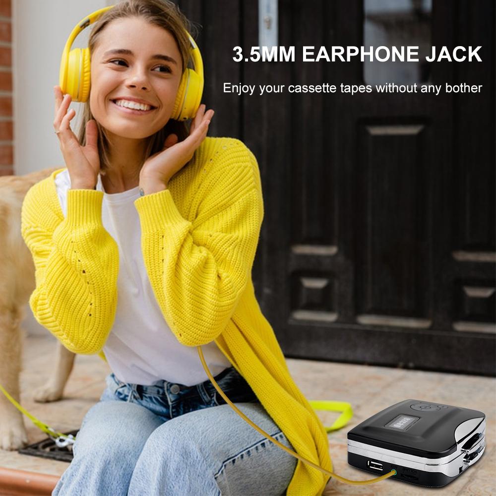 Кассетный USB-плеер ezcap230 с наушниками TapetoMP3-конвертер Портативный диктофон Walkman