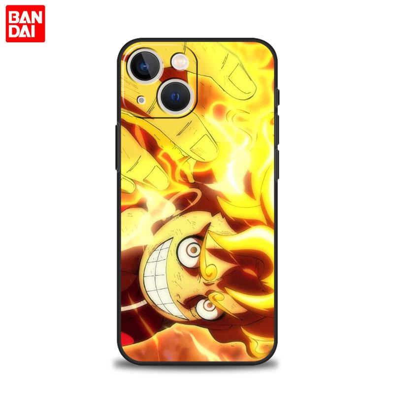 Чехол Capinha для iPhone 13 11 12 14 Pro Max 8 7 Plus XR X XS 6 6S SE3, чехол для телефона Funda Etui, цельный чехол Sun God Luffy Gear 5
