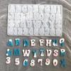 3D Modelling Non-stick Temperature-resistant DIY Making Reusable English Alphabet A-Z Epoxy Resin Silicone Mold