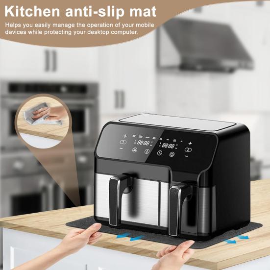 Термостойкий защитный коврик для аэрофритюрницы, кофеварки, нескользящий коврик для столешницы, маслостойкий аксессуар для кухонной техники
