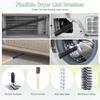 5PCS Universal Dryer Vent Cleaner Kit Vacuum Hose Attachment  Compatible Most Vacuum Cleaners