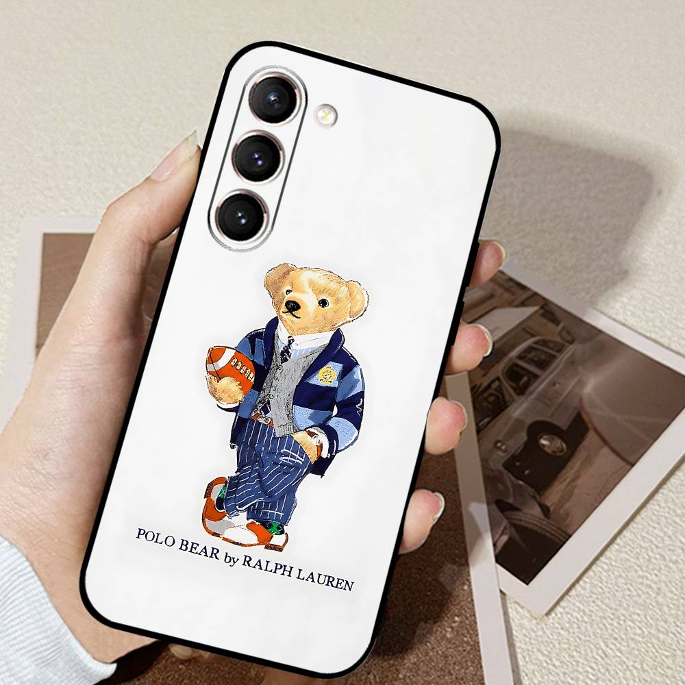 D-CartoonS Мишка R-PoloS Чехол для телефона Черный Ультратонкий Ударопрочный Чехол Для Samsung S24/S25/S22/S30/Note20/Lite/Ultra/5G/Plus/FE