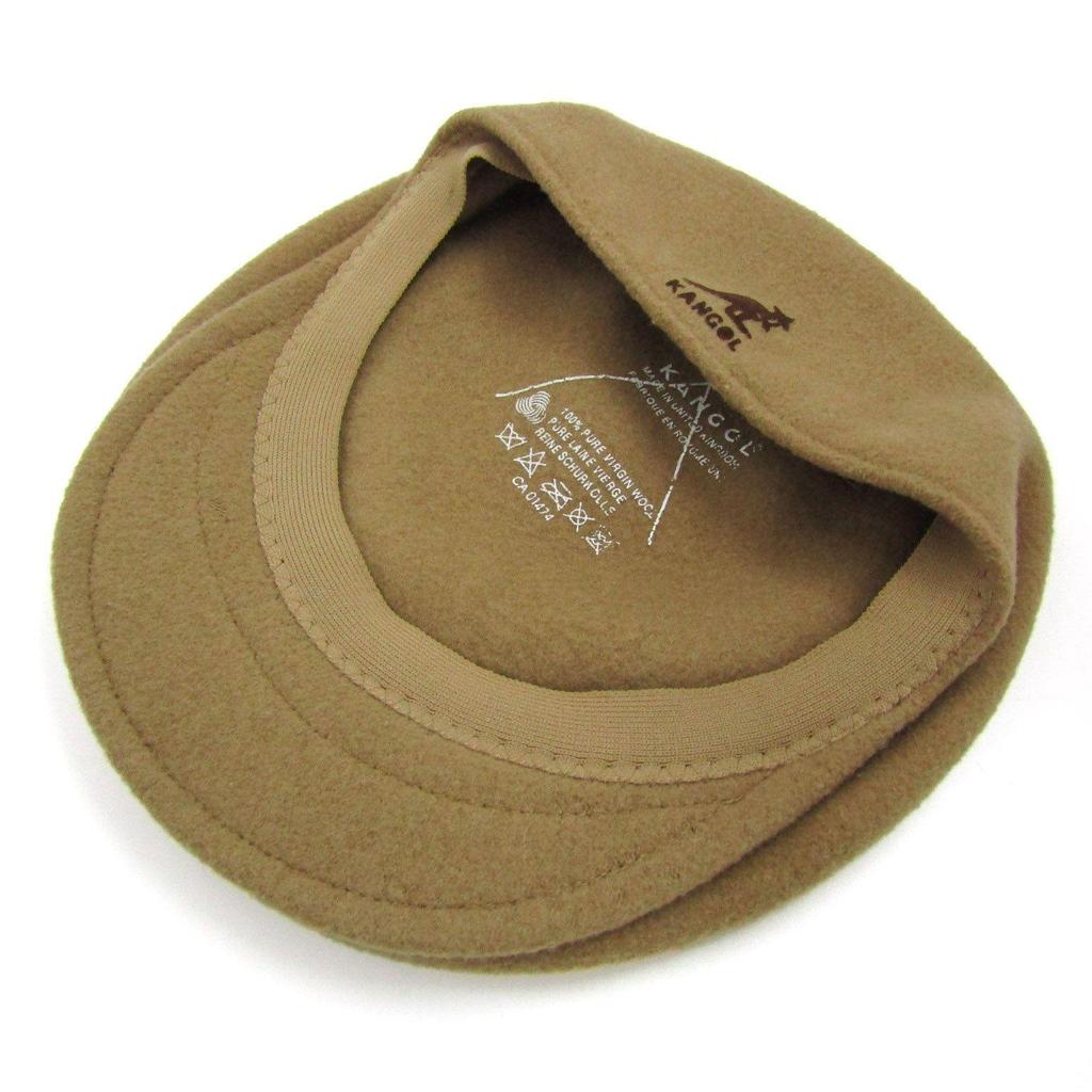 Б/у Шерстяная шляпа KANGOL для охоты, размер M, производство Великобритания, бренд KANGOL, мужская, бежевая [Б/у]