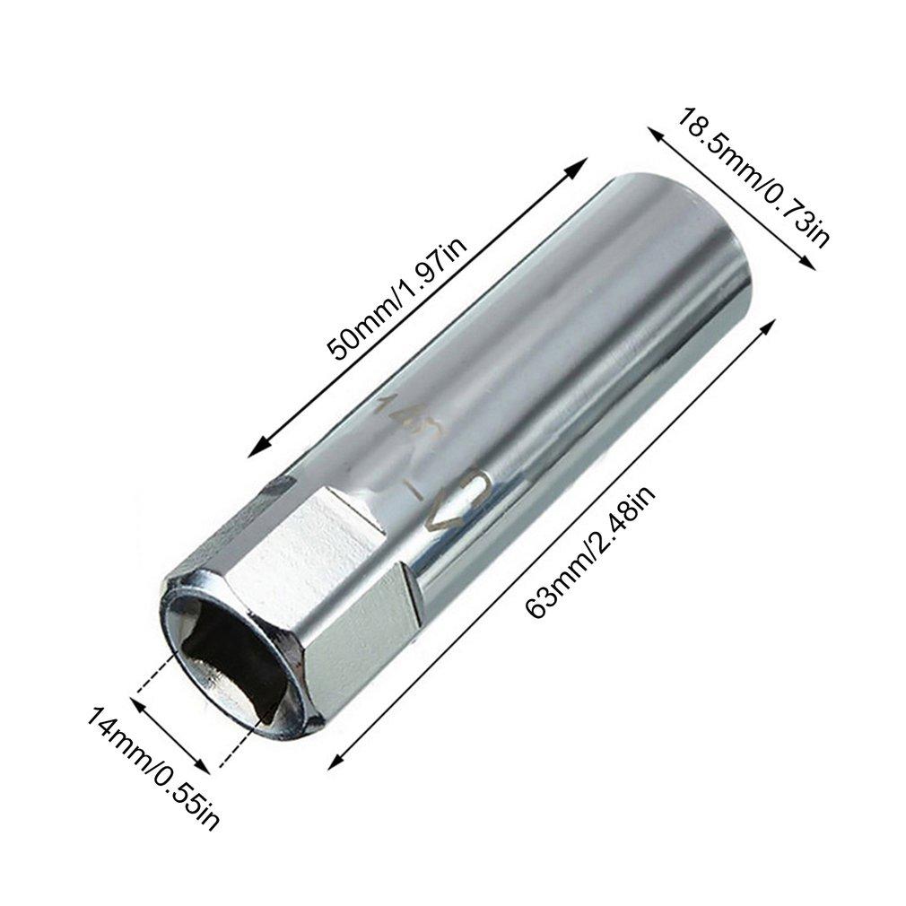 Ключ для снятия свечей зажигания 14 мм, тонкостенный 12-точечный магнитный инструмент для удаления