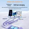 2-метровый кабель USB 3-в-1 с несколькими разъемами для Huawei, сверхбыстрая зарядка 66 Вт (Type-C)