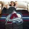 Colorado Avalanche Print Flannel Blanket High Quality Warm Comfortable Cover for All Seasons Perfect for Gifts Home Decor
