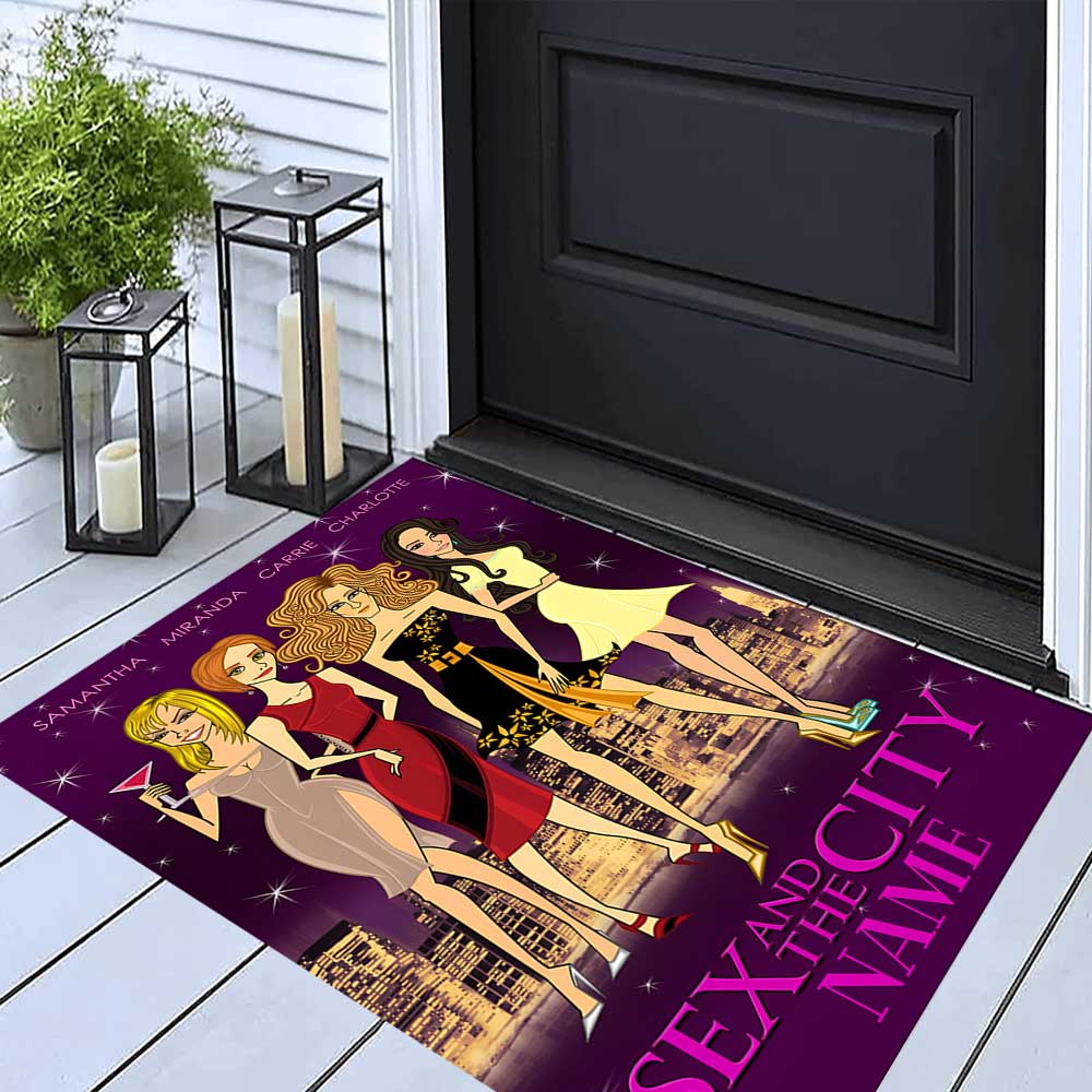 Warner Bros. Works (43) Customize your name rug, office chair cushion, home bedroom living room gift.