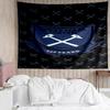 West Football Printed Printed Tapestry, for Bedroom,Livingroom, dormitory, Large Wall Decor, Fabric Decor Fan Birthday Gifts