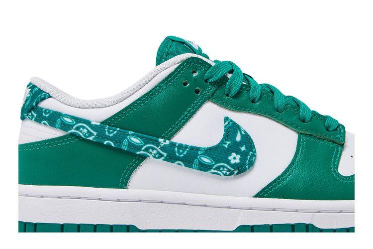 Women's Sneakers Nike Dunk Low Essential Paisley Pack Green (Women's) White/Malachite-White-Malachite