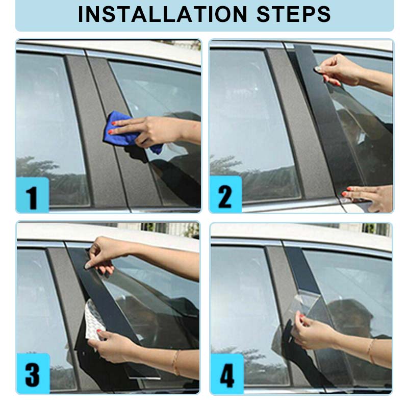 8 шт. автомобильные стойки, накладки на дверные и оконные панели, наклейки на серебристую хромированную колонку для Honda Pilot/Ridgeline 2016-2022, автозапчасти