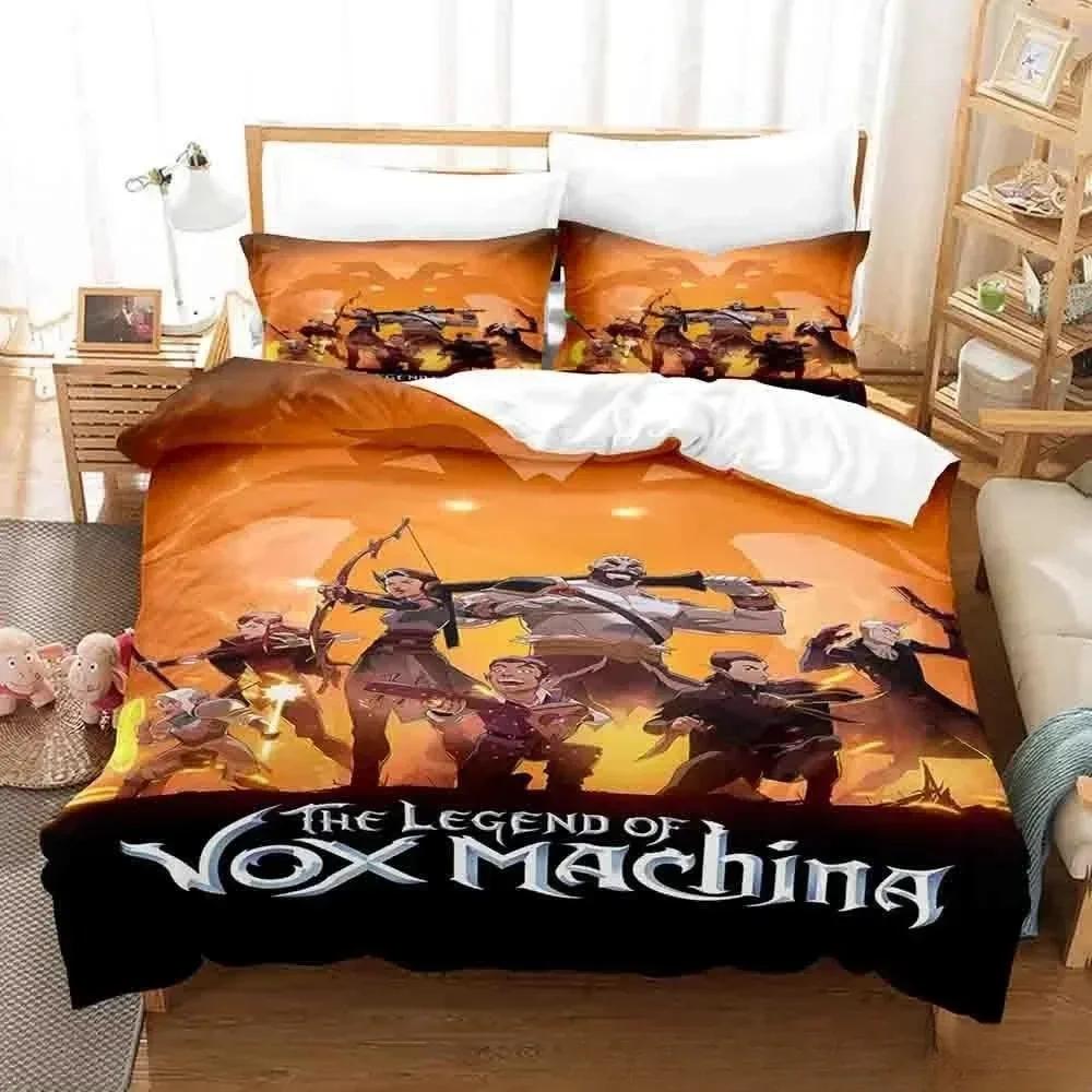 3D-принт аниме Легенда о Vox Machina Комплект постельного белья односпальная кровать Twin Full Queen King Size Комплект постельного белья для детей в возрасте 18 лет