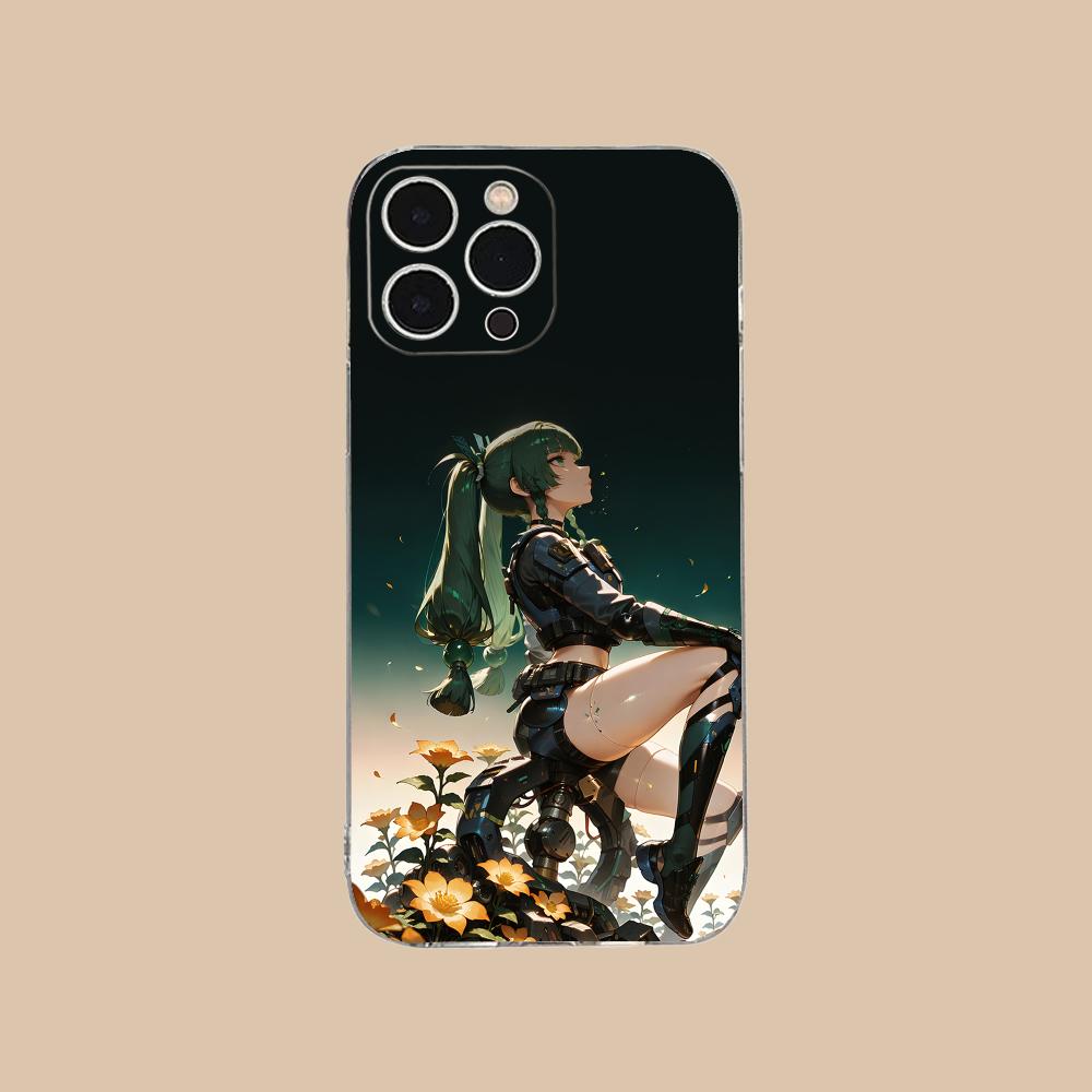 Чехол для телефона Zenless Zone Zero QingYi для iPhone 17 16 15 14 13 12 11 X XR XS Air Pro Max Plus Mini Прозрачный Цветной Чехол Роскошный